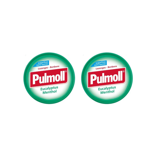Pulmoll  Eucalyptus Menthol Sugarfree Lozenges, (Pack of 2)45g