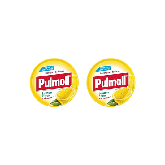 Pulmoll Lemon Sugarfree Lozenges, 45 g (Pack of 2)