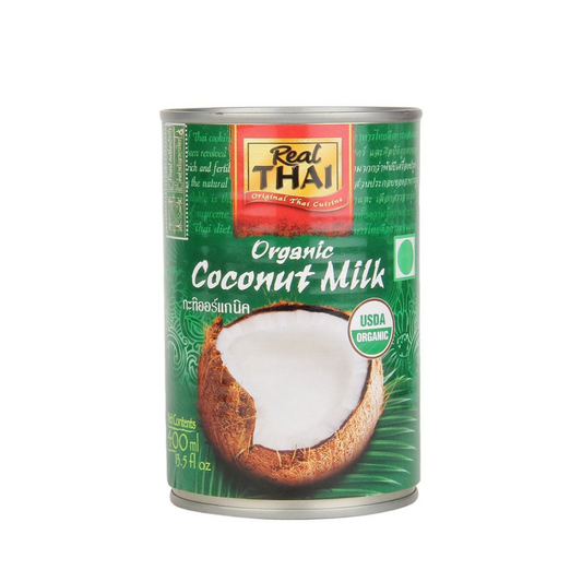 Real THAI Original Thai Cuisine Coconut Milk Organic, 400 ml
