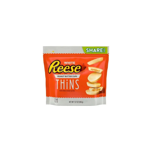 Reese Thins White Chocolate Creme Smooth Rich Peanut Butter Cups Share Pack 208gm