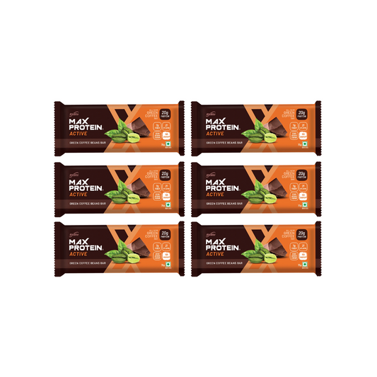 RiteBite Max Protein Bars Green Coffee Beans 70g (Pack Of 6)
