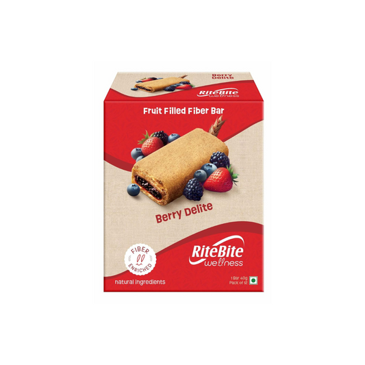 RiteBite Wellness Snack Bar Berry Delite, 40g (Pack of 12)