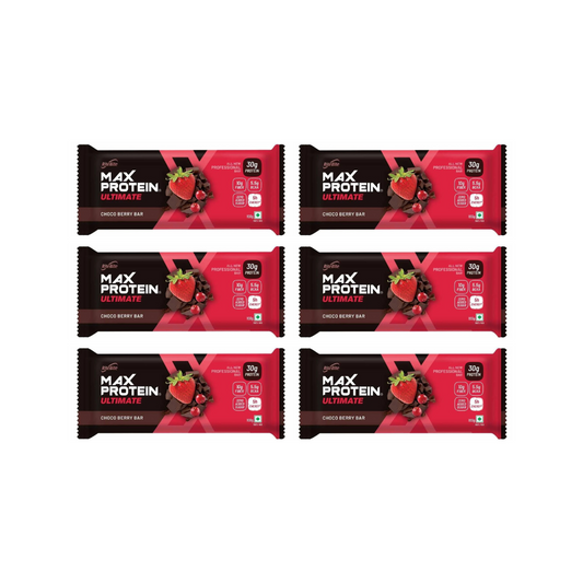 RiteBite Max Protein Ultimate Choco Berry Bar 100g (Pack Of 6)