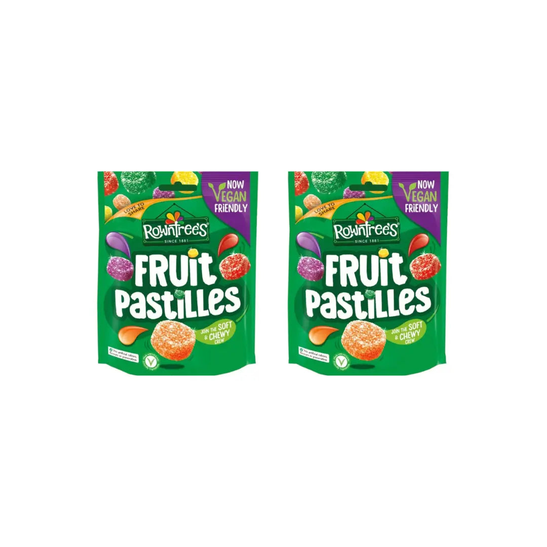 Buy Rowntree’s Fruit Pastilles Vegan 143g (Pack of 2) | Vegan Sweets