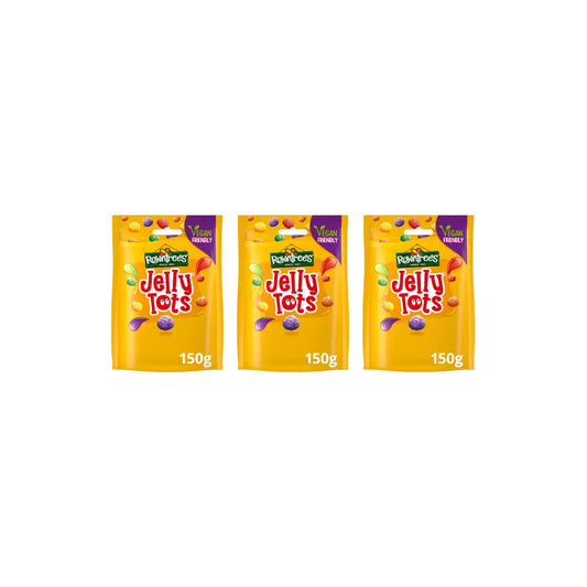 Rowntree's Jelly Tots Sweets Sharing Bag 150g (Pack of 3)