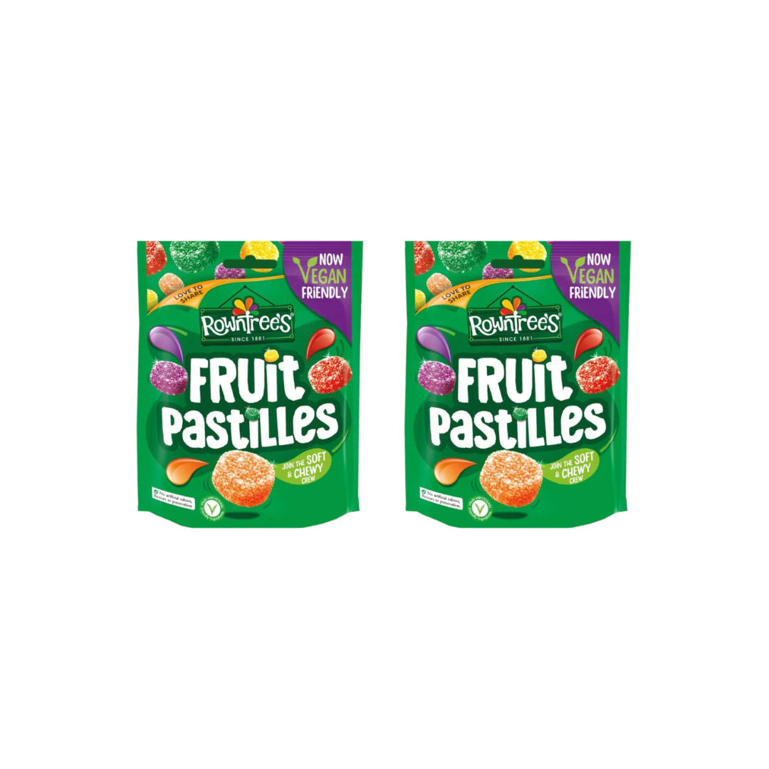 Rowntree's Fruit Pastilles Vegan 143g  (Pack of 2)