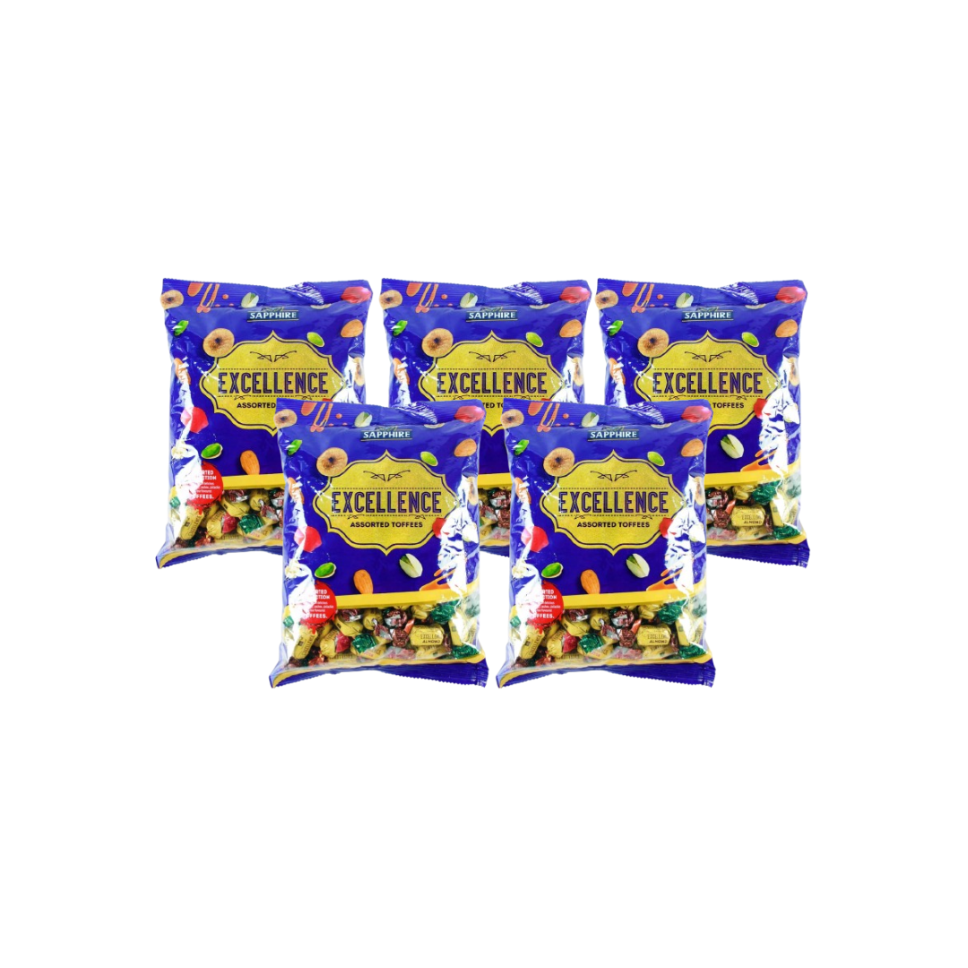 SAPPHIRE EXCELLENCE ASSORTED TOFFEES 550G (PACK OF 5)