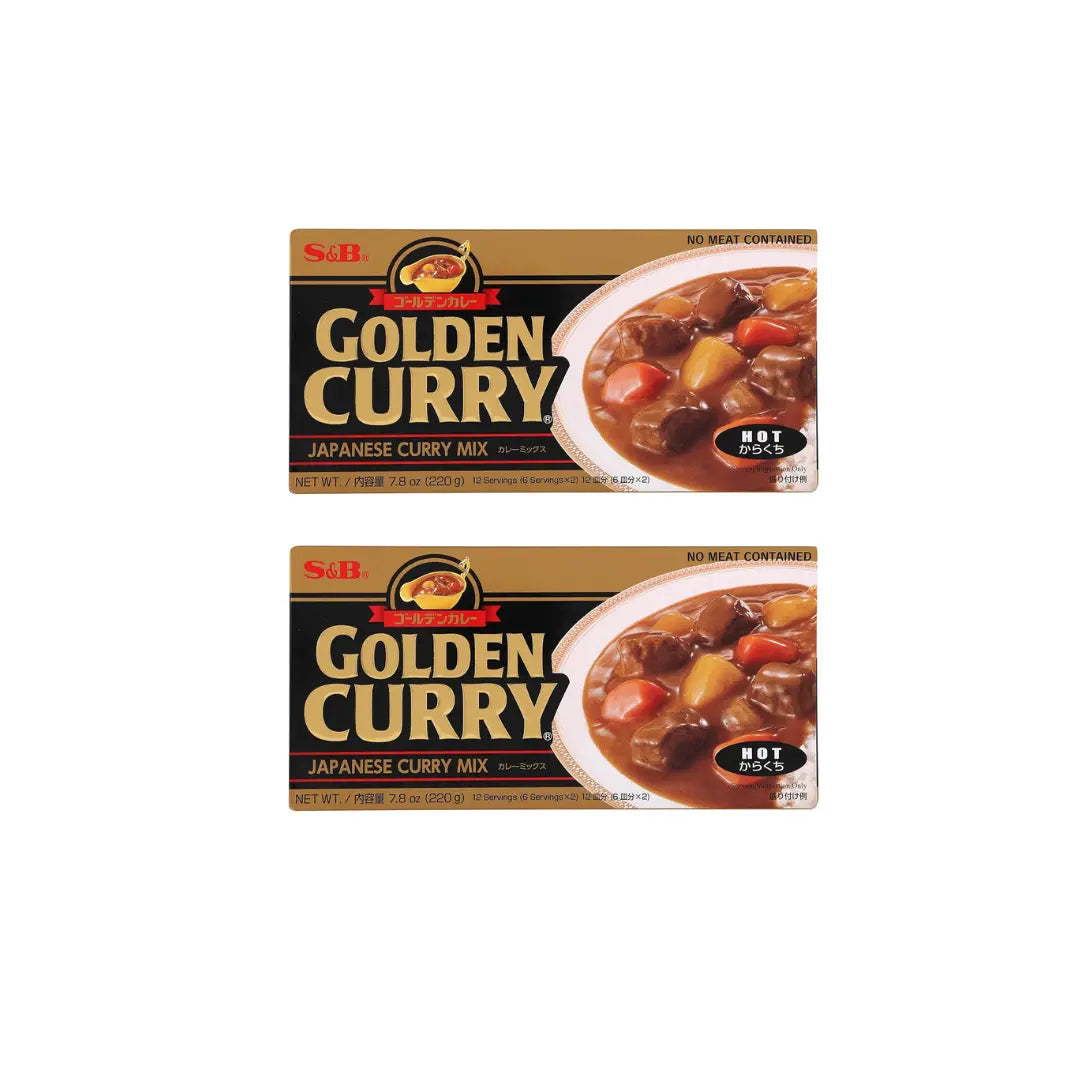 CURRY8 GOLDEN 29cm 新品未使用 S&B Golden Curry Sauce Mix (Hot) 220g (Pack of 2) – Spicy Japanese