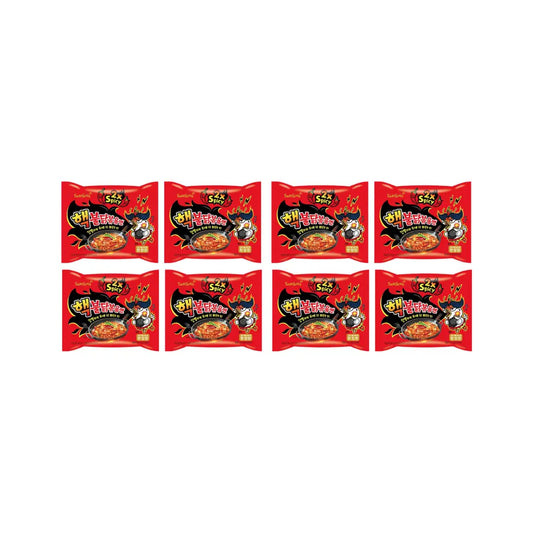 Samyang 2x Spicy Buldak Hot Chicken Flavor Ramen Noodles 140g ( Pack of 8)