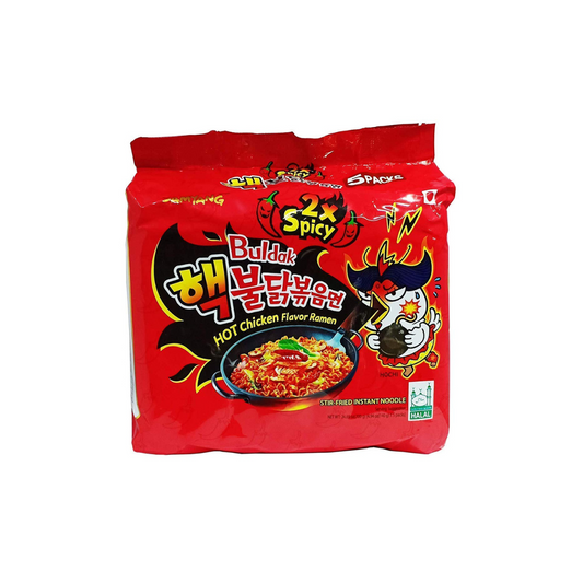 Samyang 2x Spicy Buldak Hot Chicken Flavor Ramen Noodles 140g X 5 pack