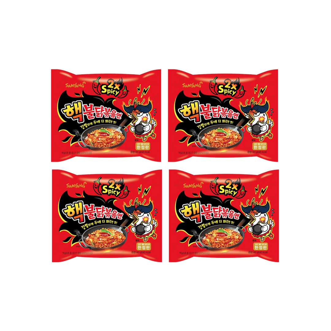 Samyang 2x Spicy Buldak Hot Chicken Flavor Ramen Noodles 140g x 4