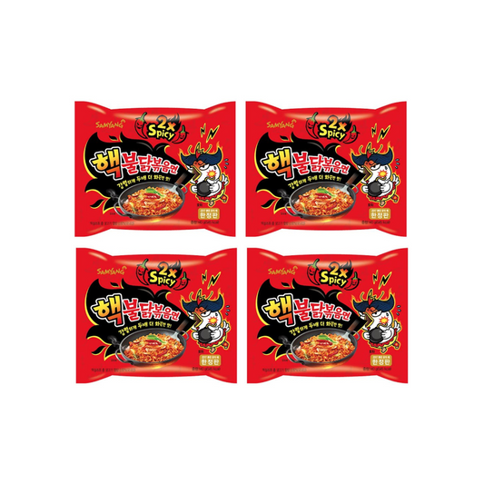 Samyang 2x Spicy Buldak Hot Chicken Flavor Ramen Noodles 140g x 4