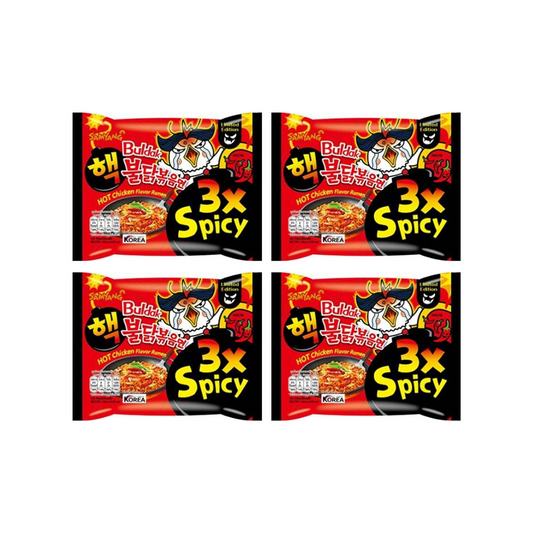 Samyang Hot Chicken 3X Spicy Instant Buldak Noodles 140g x 4