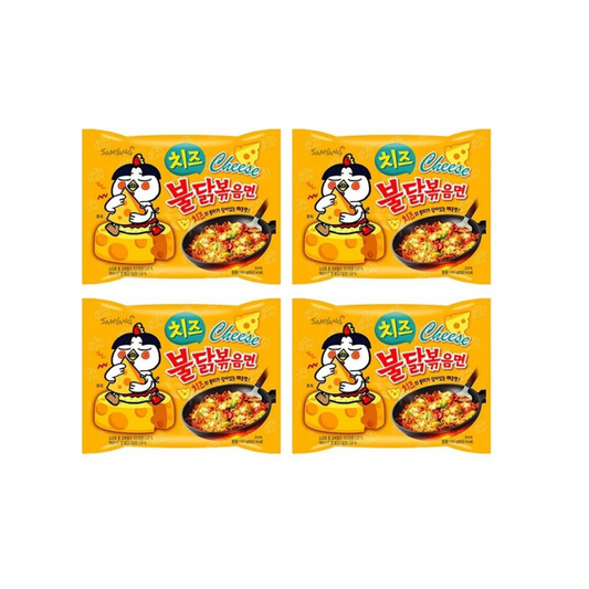 Samyang Hot Chicken Ramen Cheese Noodles 140gm x 4