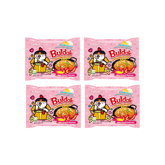 Samyang Ramen Carbonara Hot Chicken Instant Noodles 130g (pack of 4)