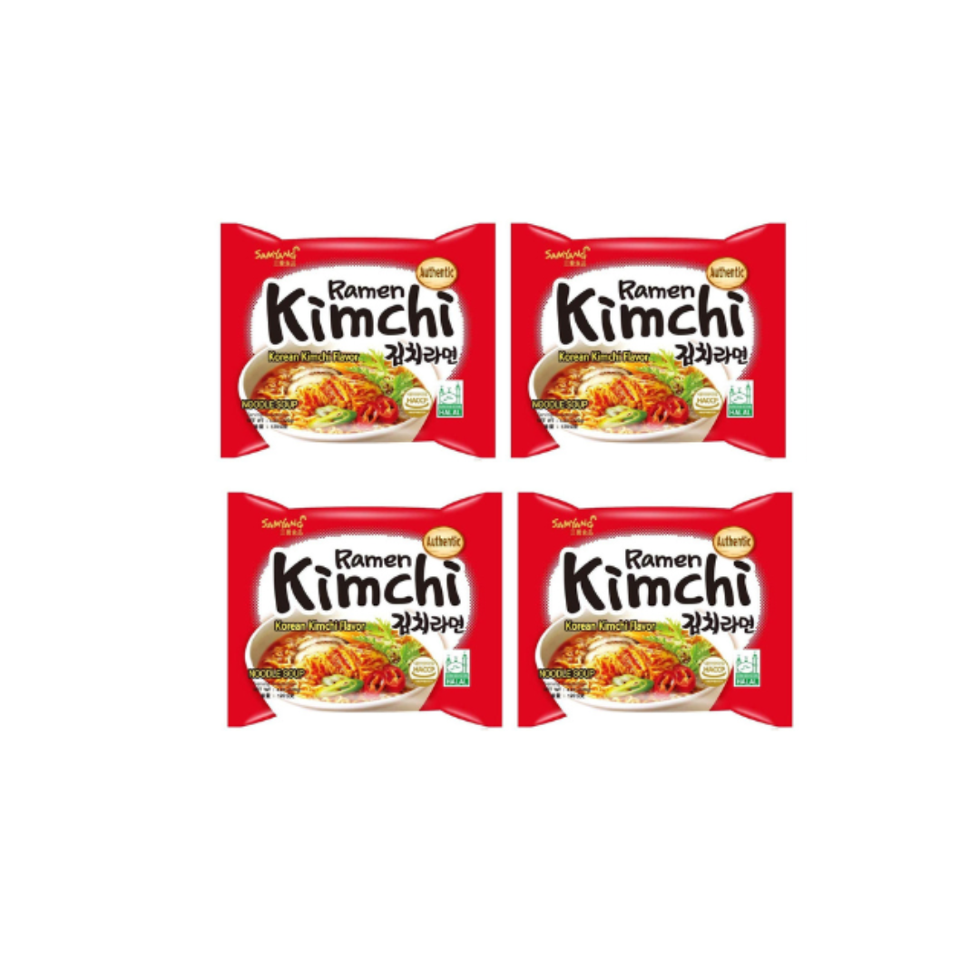 Samyang Ramen Kimchi Flavour Noodles 140g x 4