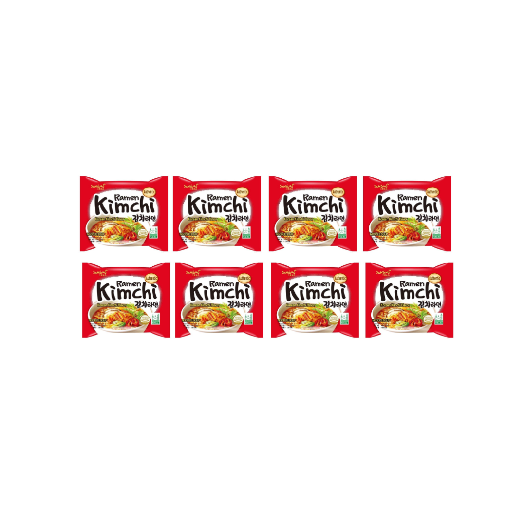 Samyang Kimchi Ramen 140g (Pack of 8) | Authentic Kimchi Flavor