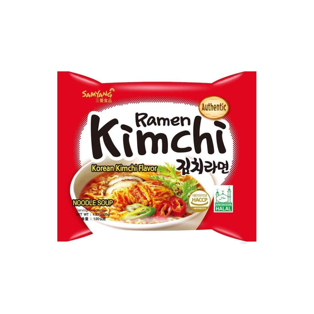 Samyang Ramen Kimchi Flavour Noodles 140g (Pack of 8)