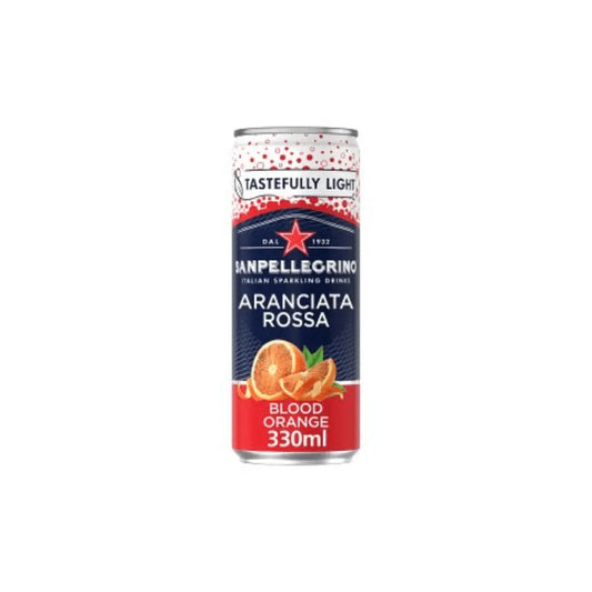 San Pellegrino Sparkling Blood Orange Cans- Tastefully Light, 330ml