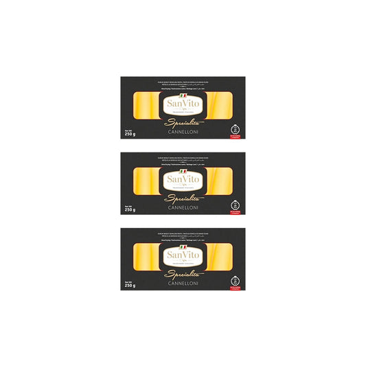 San Vito Specialita Cannelloni Pasta 250g (Pack of 3)