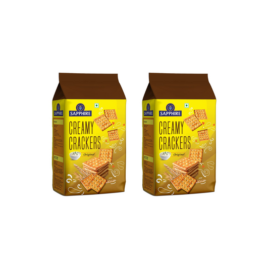 Sapphire Creamy Crackers 350g (Pack of 2)