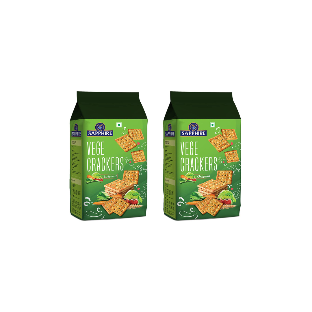 Sapphire Vege Crackers Original 350g (Pack of 2) 