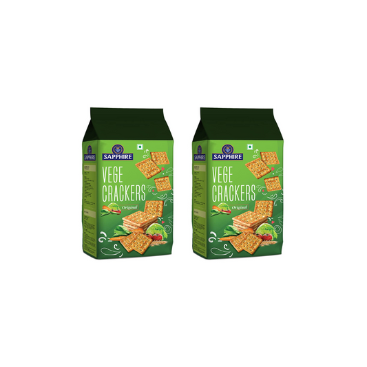Sapphire Vege Crackers Original 350g (Pack of 2) 