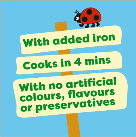Heinz Let's Cook Little with added iron Little Shapes Pasta 6+Months 340g