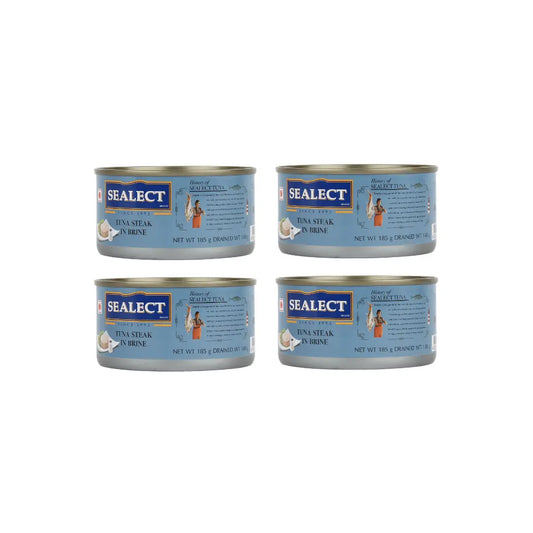 Sealect Tuna Steak in Brine 185g ( pack of 4)