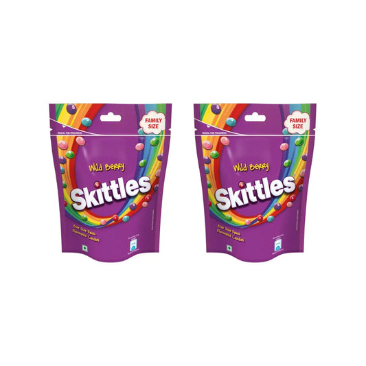 Skittles Wild Berry Chewy Fruit Candy 196g (Pack Of 2)