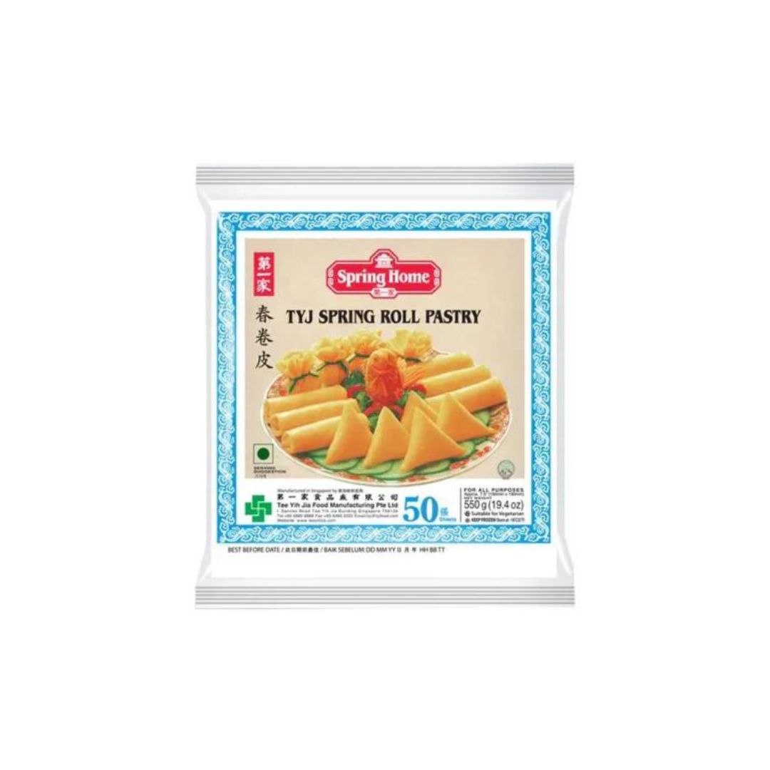 Buy Spring Home TYJ Spring Roll Pastry Sheets, 190mm (50 pcs) – Premium ...