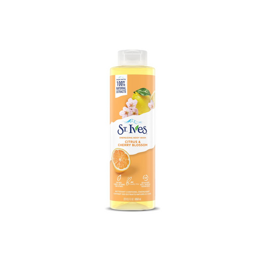 St. Ives Citrus & Cherry Blossom Energizing Body Wash, 650ml 