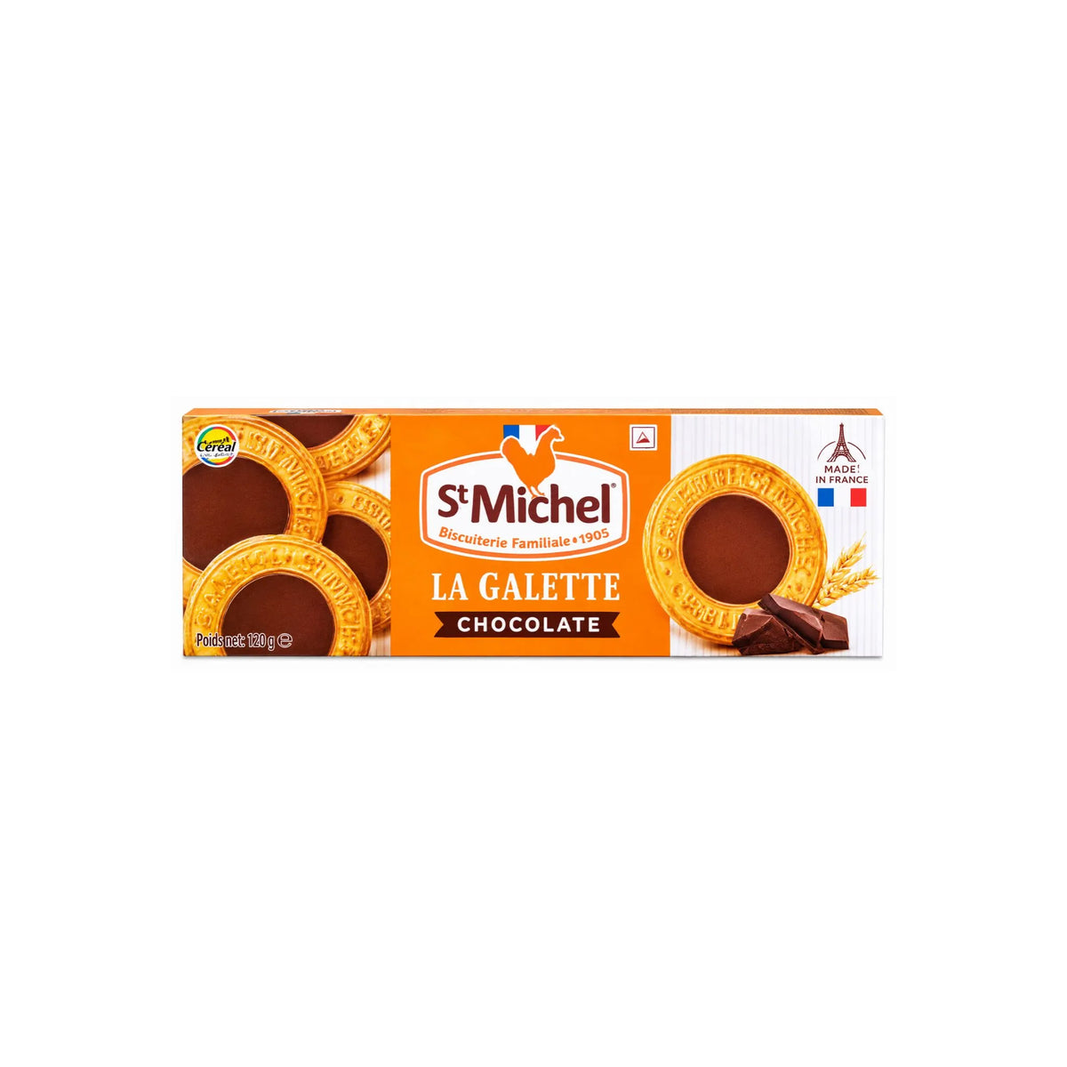 St Michel La Galette Chocolate French Butter Biscuits 120g