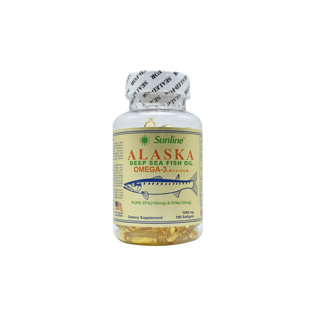 Sunline Alaska Deep Sea Fish Oil Omega 3 - 100 Capsules