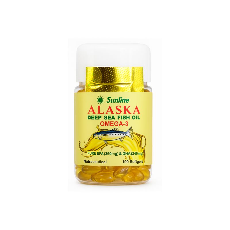 Sunline Alaska Deep Sea Fish Oil Omega 3 - 100 Capsules