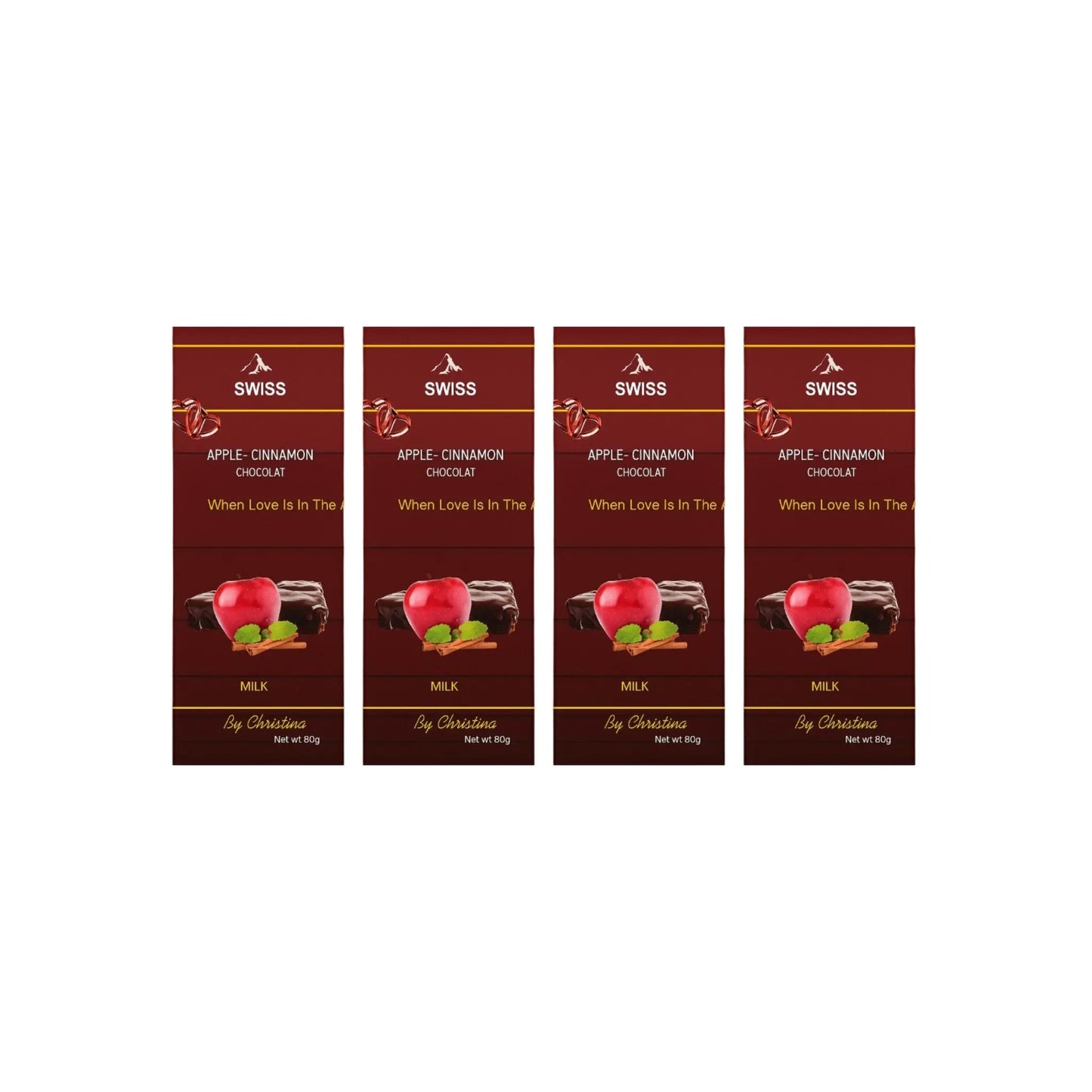 Swiss Apple Cennamon Chocolate Bar