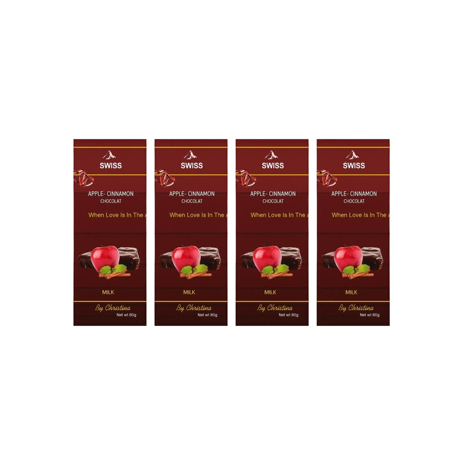 Swiss Apple Cennamon Chocolate Bar