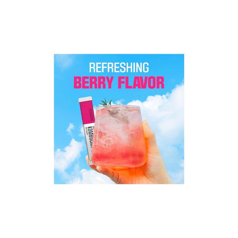 Instant Kombucha Powder Berry Drink
