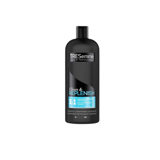 TRESemme 3 in 1 Clean & Replenish Shampoo +Conditioner + Detangle 828 ml