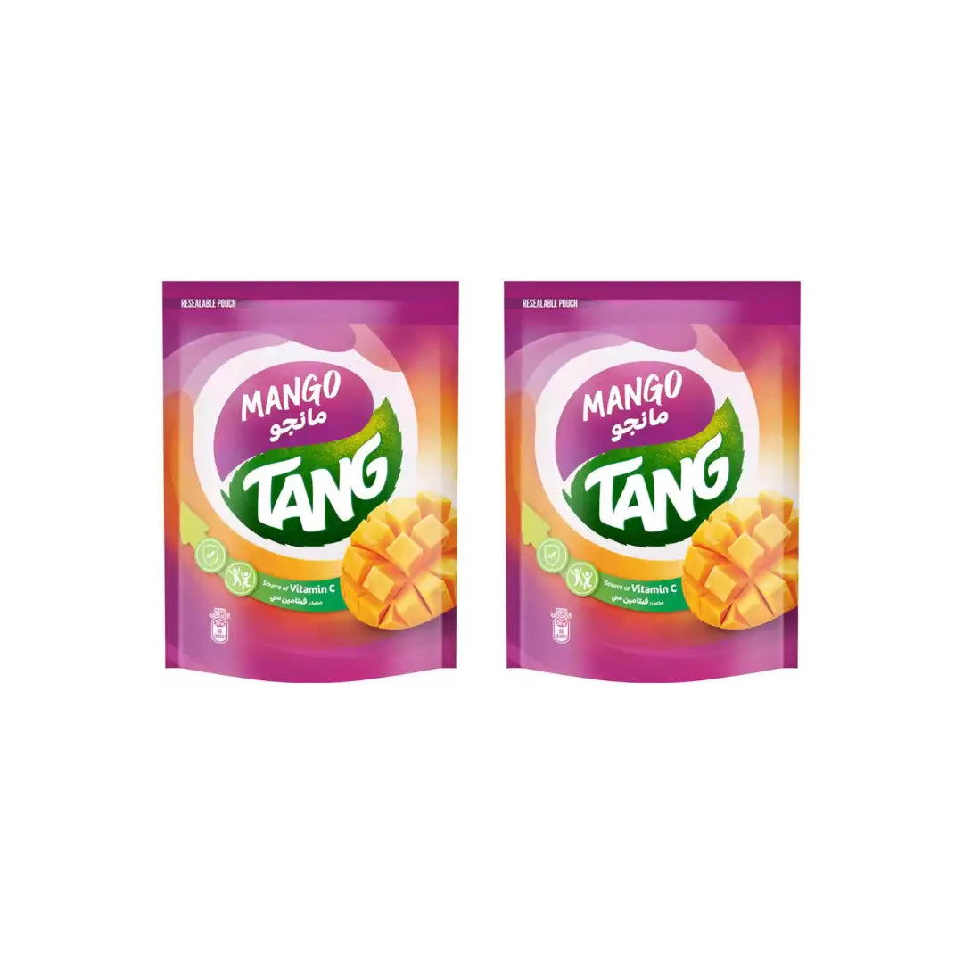 Tang Mango Flavored Juice 375g (Pack of 2) – Imported Mango Drink Powder with Vitamin C