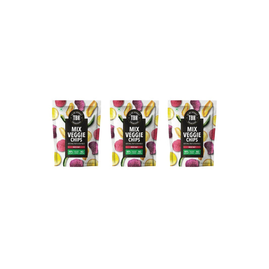 Tbh Mix Veggie Chips (Rock salt) 60g (Pack of 3)
