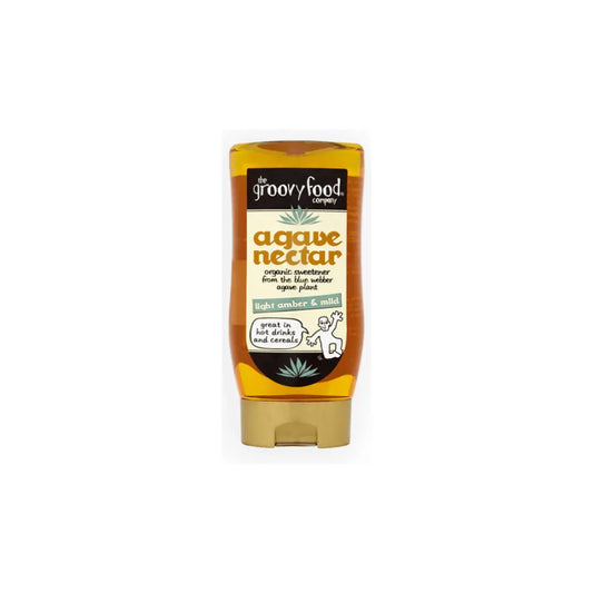 The Groovy Food Company Organic Light Amber & Mild Agave Nectar, 250ml 