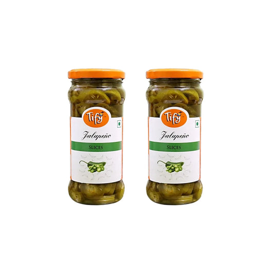 Tify Sliced Jalapeno, 350 ml (pack of 2)