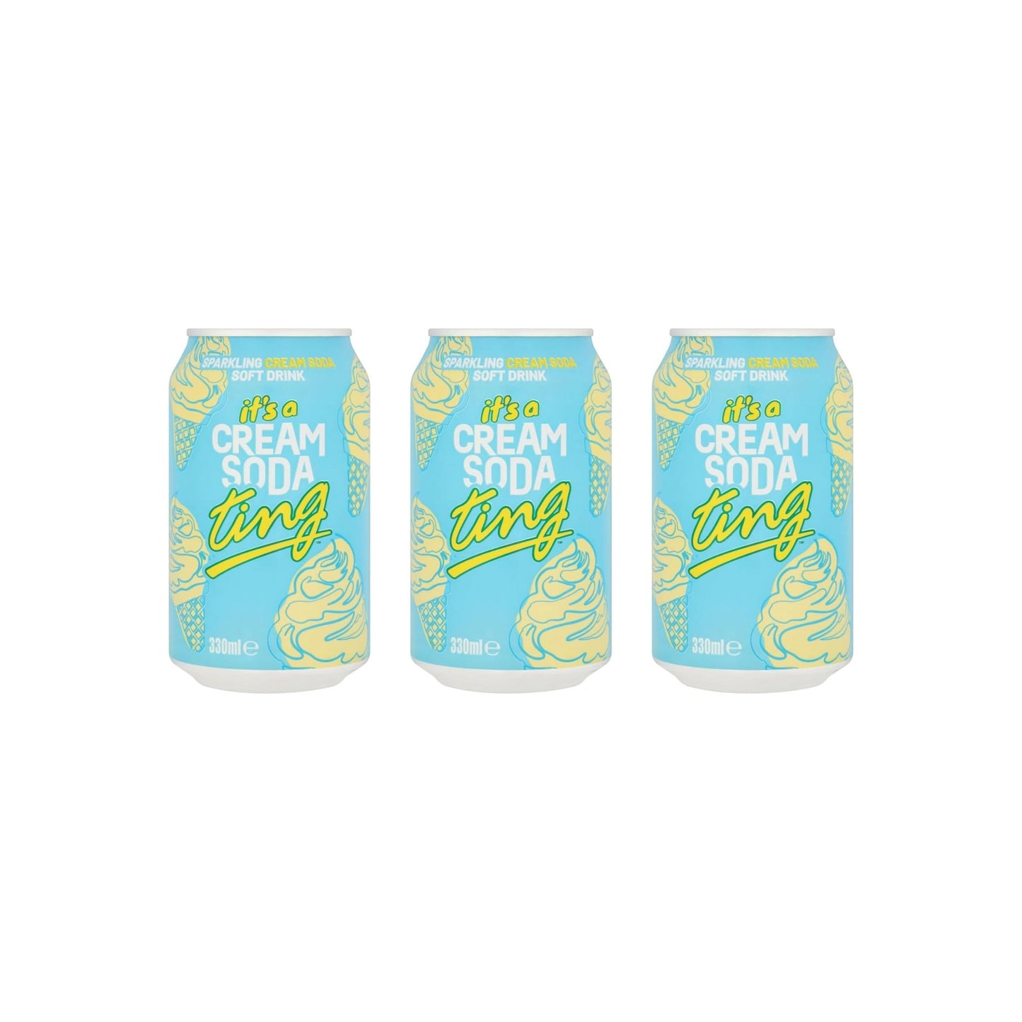 Ting Cream Soda 330ml can vanilla flavored soft drink