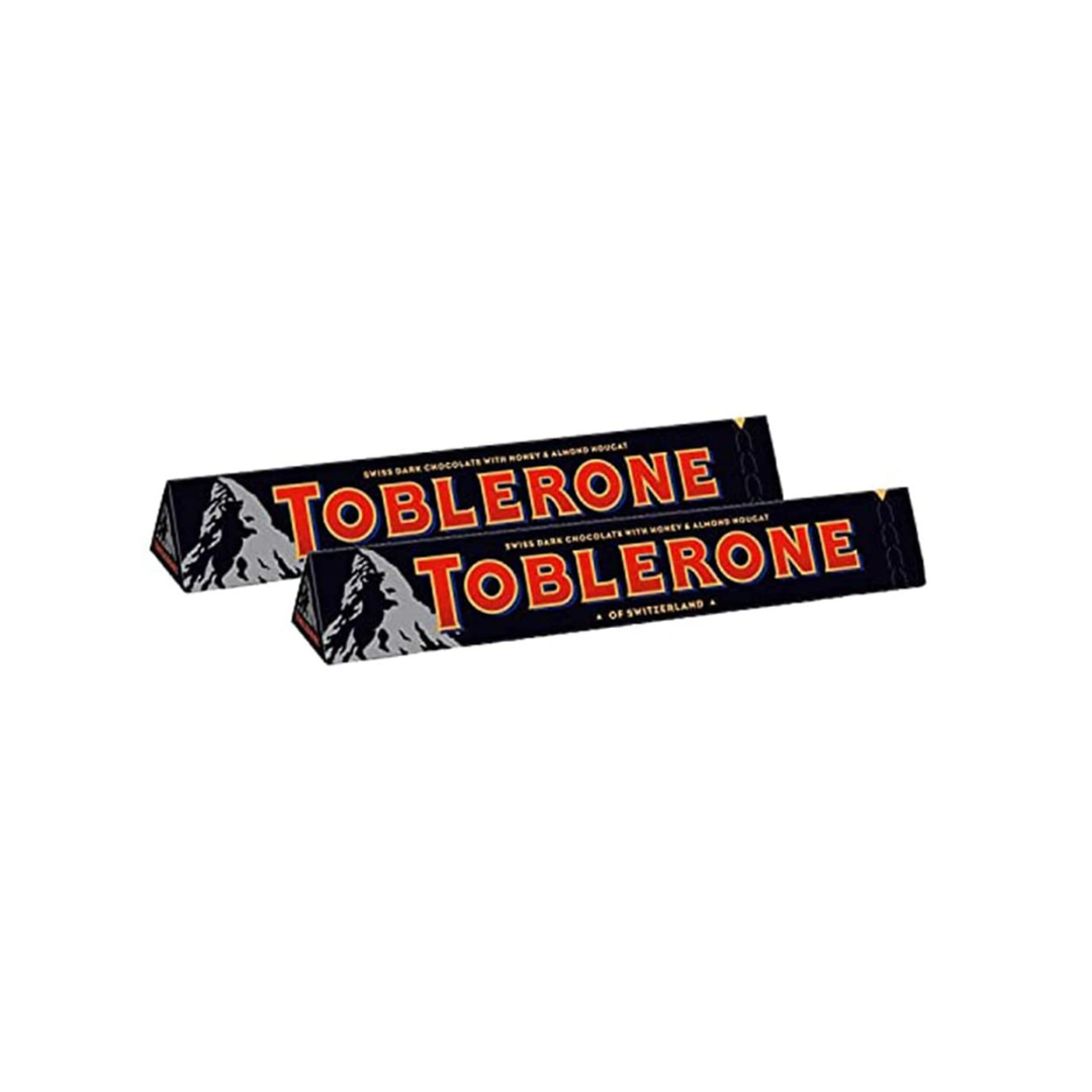 Toblerone dark chocolate honey & almond 100g (Pack of 2)