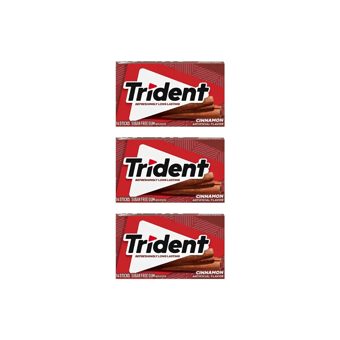 Trident Cinnamon Sugar Free Gum 14 Sticks
