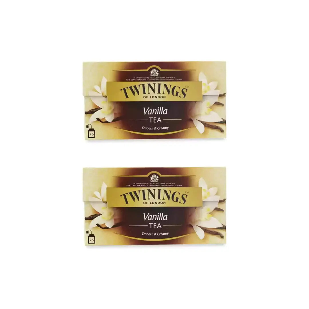 Twinings Vanilla Tea, Smooth & Creamy - 50g Instant Tea Box (50 g) - Pack of 2