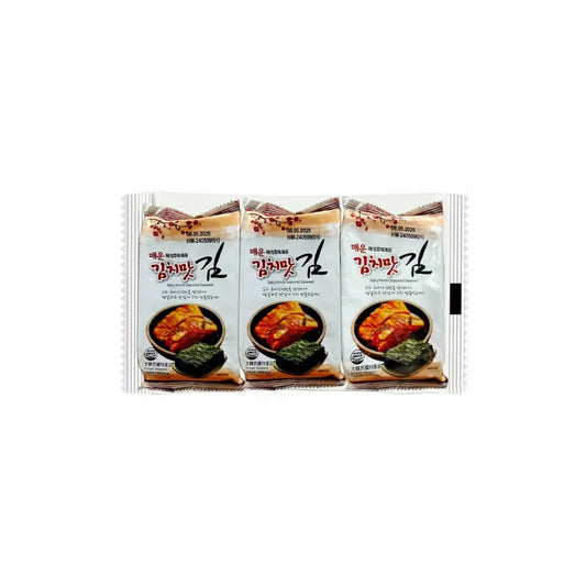 UMAI Seasoned Crispy Seaweed – Spicy Kimchi Flavour (Pack of 3 x 4g)