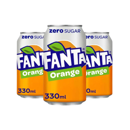 Coca cola fanta orange zero sugar Imported soft drink