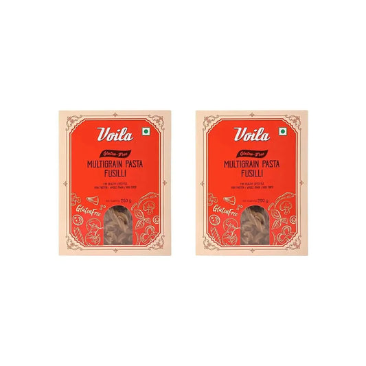 Voila Gluten Free Multigrain Pasta Fusilli 250g (PACK OF 2) 